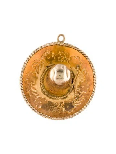 Pre-owned Pendant 10k Hat  In Multi