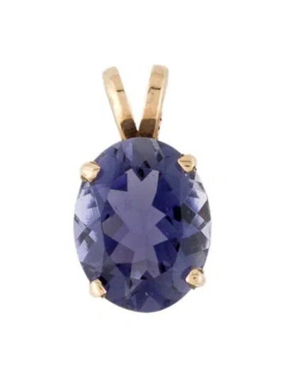 Pre-owned Pendant 10k Iolite  In Multi