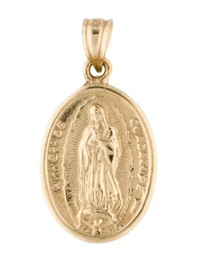Pre-owned Pendant 10k Lady Of Guadalupe  In Multi