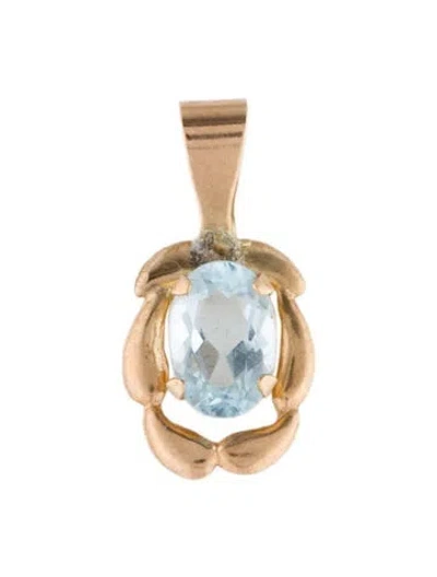 Pre-owned Pendant 10k Topaz  In Multi