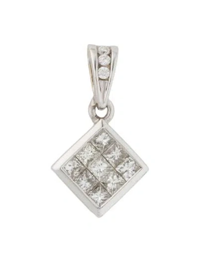 Pre-owned Pendant 14k 1.00ctw Diamond  In Multi