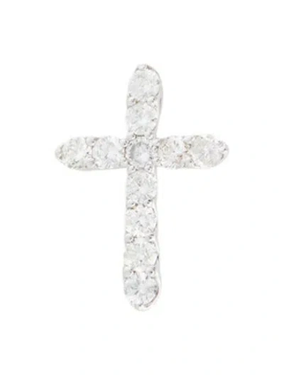 Pre-owned Pendant 14k 1.05ctw Diamond Cross  In Multi