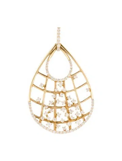 Pre-owned Pendant 14k 1.09ctw Diamond  In Multi