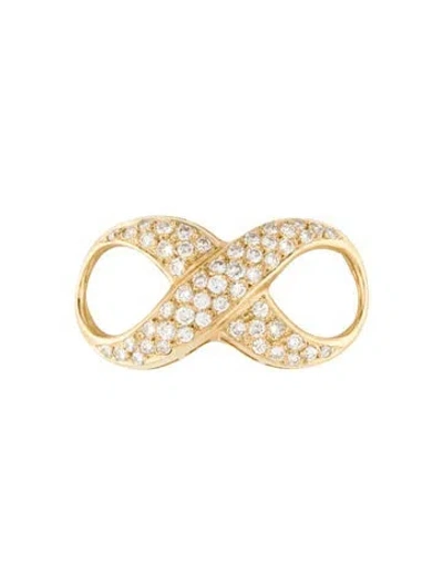 Pre-owned Pendant 14k 1.12ctw Diamond Infinity  In Multi
