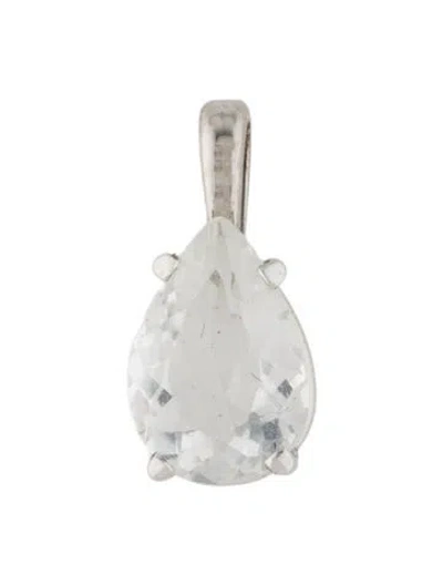 Pre-owned Pendant 14k 1.15ct Quartz  In Multi