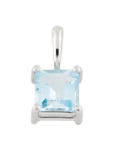 Pre-owned Pendant 14k 1.25ct Topaz Solitaire , 0.5" In Multi