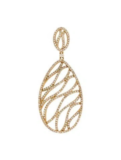 Pre-owned Pendant 14k 1.28ctw Diamond  In Multi