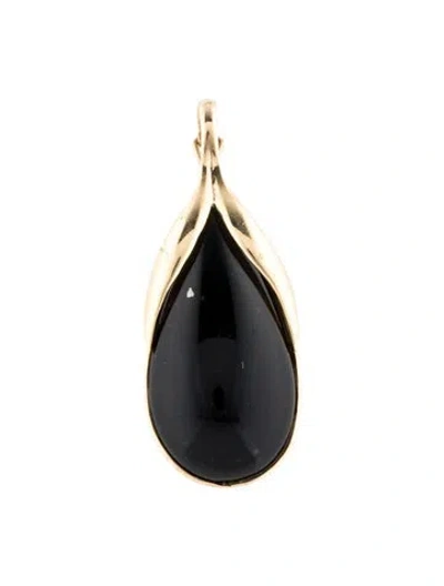 Pre-owned Pendant 14k 14.15ct Onyx  In Multi