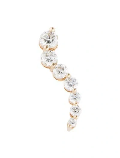 Pre-owned Pendant 14k 1.42ctw Diamond Graduated , 1" In Multi