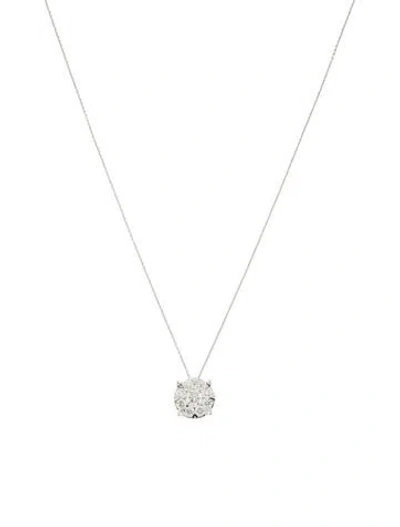Pre-owned Pendant 14k 1.50ctw Diamond  Necklace, 18" In Multi