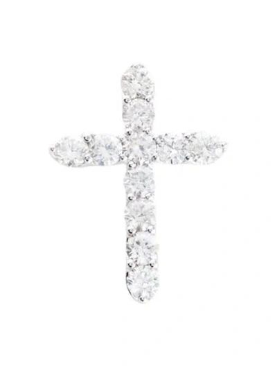 Pre-owned Pendant 14k 1.65ctw Diamond Cross  In Multi