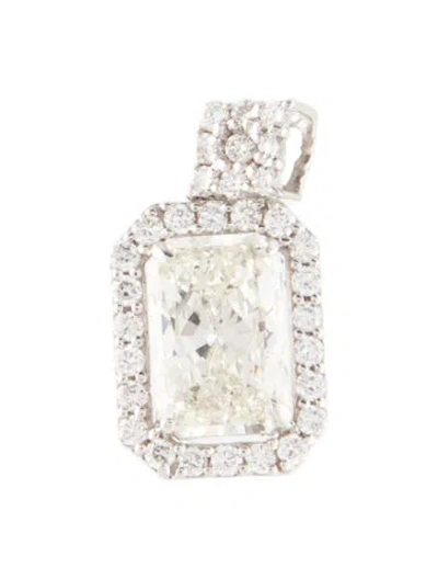 Pre-owned Pendant 14k 1.73ct Lab-grown Diamond  In Multi