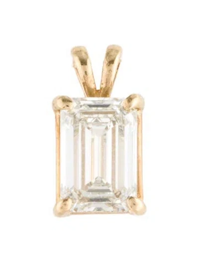Pre-owned Pendant 14k 1.74ct Lab-grown Diamond  In Multi