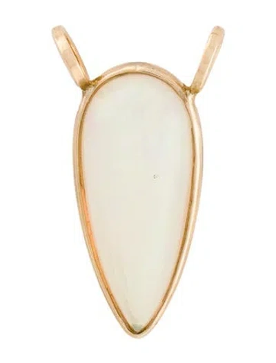 Pre-owned Pendant 14k 17.53ct Opal , 1.75" In Multi