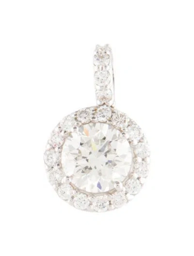 Pre-owned Pendant 14k 1.75ctw Lab-grown Diamond  In Multi