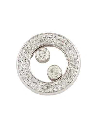 Pre-owned Pendant 14k 1.79ctw Diamond Slide  In Multi