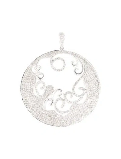 Pre-owned Pendant 14k 1.81ctw Diamond Circle  In Multi