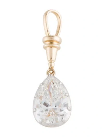 Pre-owned Pendant 14k 1.86ctw Lab-grown Diamond  In Multi