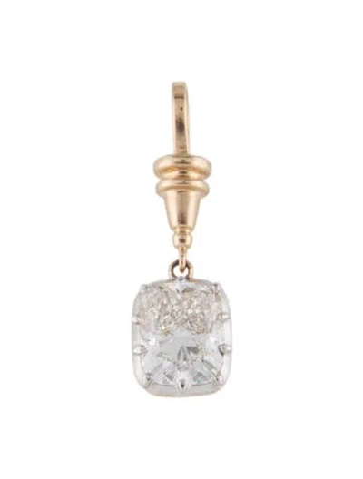 Pre-owned Pendant 14k 1.95ct Lab-grown Diamond  In Multi