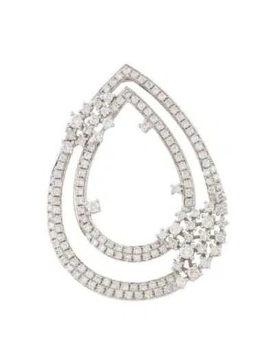 Pre-owned Pendant 14k 1.95ctw Diamond Pear Shape  In Multi