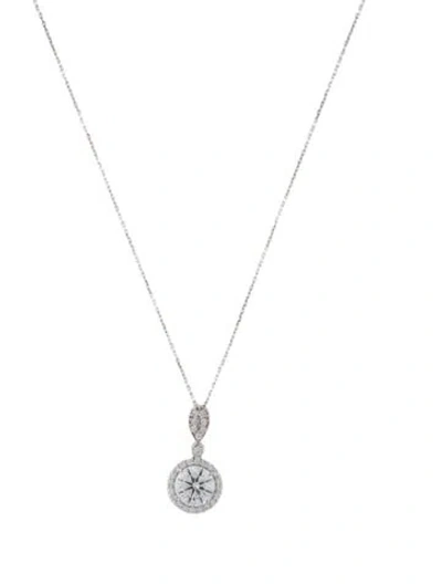 Pre-owned Pendant 14k 1.97ctw Lab-grown Diamond  Necklace, 18" In Multi