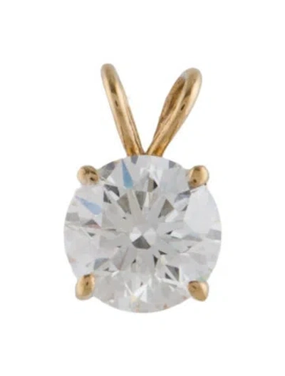 Pre-owned Pendant 14k 1.98ct Lab-grown Diamond  In Multi