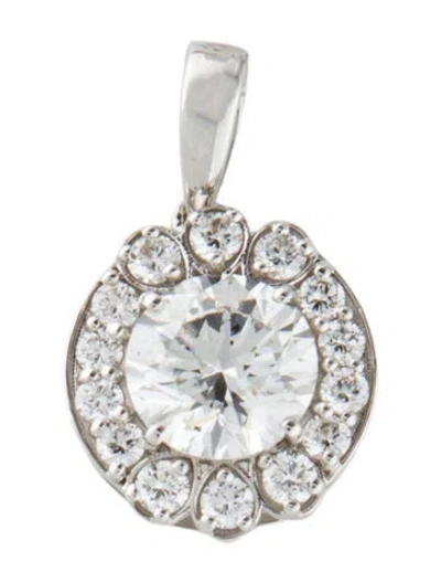 Pre-owned Pendant 14k 1.99ctw Lab-grown Diamond  In Multi