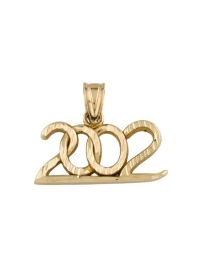 Pre-owned Pendant 14k 2002 Charm In Multi
