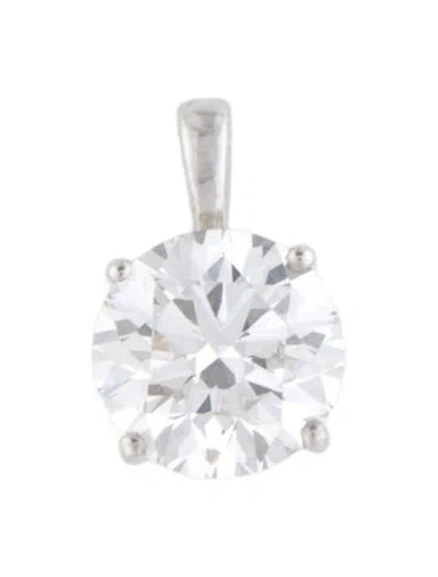 Pre-owned Pendant 14k 2.00ct Lab-grown Diamond  In Multi