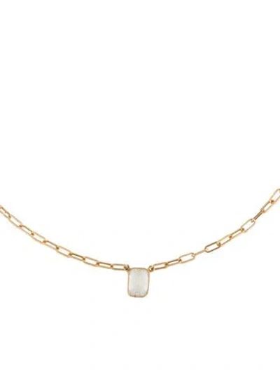 Pre-owned Pendant 14k 2.01ct Lab-grown Diamond Solitaire  Necklace, 15.75" In Multi