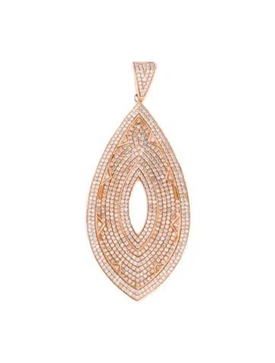 Pre-owned Pendant 14k 2.01ctw Diamond , 2.25" In Multi