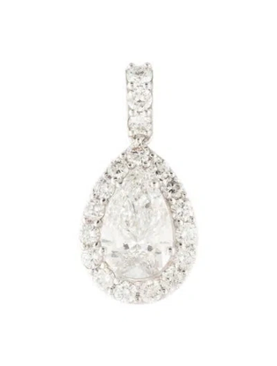 Pre-owned Pendant 14k 2.02ctw Lab-grown Diamond  In Multi