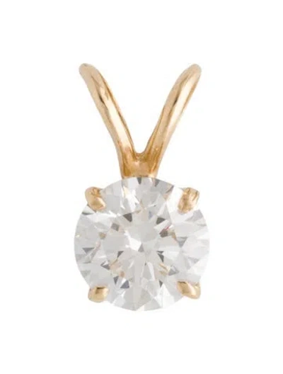 Pre-owned Pendant 14k 2.03ct Lab-grown Diamond  In Multi