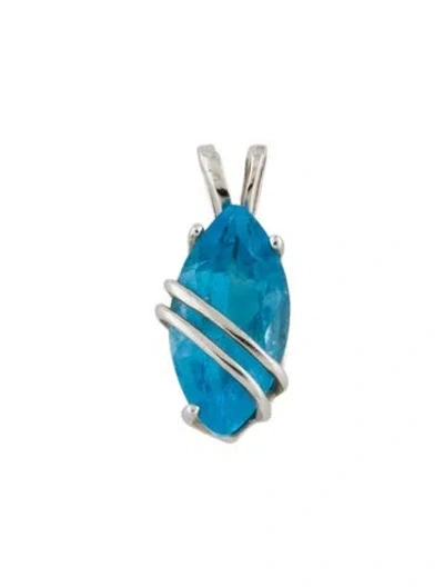 Pre-owned Pendant 14k 2.06ct Topaz  In Multi