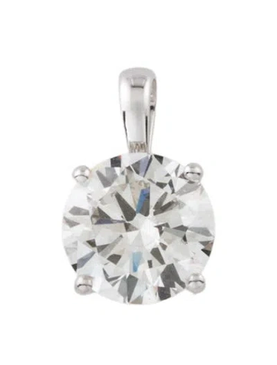 Pre-owned Pendant 14k 2.08ctw Lab-grown Diamond  In Multi
