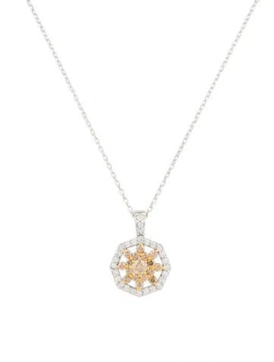 Pre-owned Pendant 14k 2.21ctw Diamond  Necklace In Multi