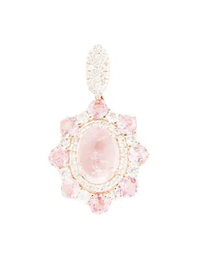 Pre-owned Pendant 14k 2.26ctw Tourmaline & Sapphire  In Multi