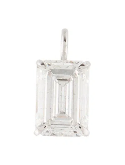 Pre-owned Pendant 14k 2.39ctw Lab-grown Diamond Solitaire , 0.5" In Multi