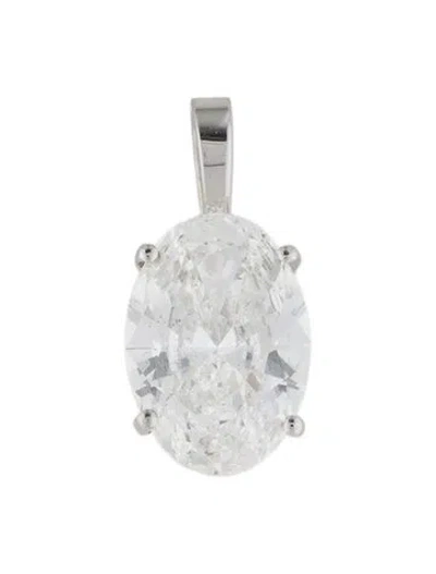 Pre-owned Pendant 14k 2.51ct Lab-grown Diamond  In Multi