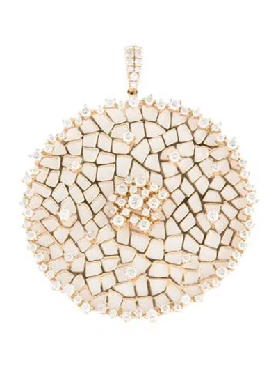 Pre-owned Pendant 14k 2.67ctw Diamond Round  In Multi