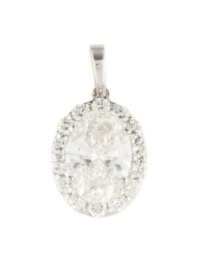Pre-owned Pendant 14k 2.78ctw Lab-grown Diamond  In Multi