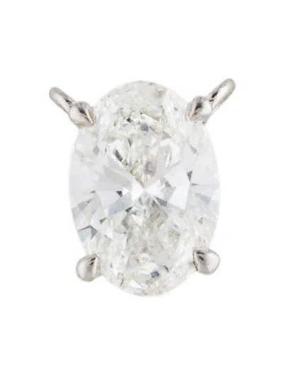 Pre-owned Pendant 14k 2.84ctw Lab-grown Diamond , 0.5" In Multi