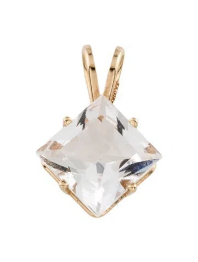 Pre-owned Pendant 14k 2.94ct Beryl  In Multi
