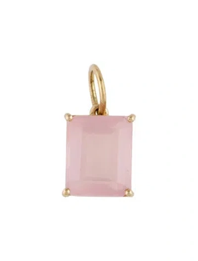Pre-owned Pendant 14k 3.00ct Rose Quartz , 0.75" In Multi