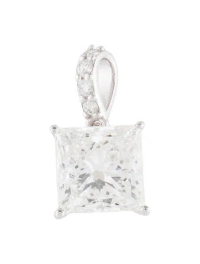 Pre-owned Pendant 14k 3.03ctw Lab Grown Diamond  In Multi