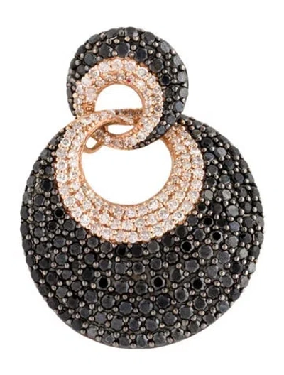 Pre-owned Pendant 14k 3.44ctw Diamond Pave  Necklace In Multi