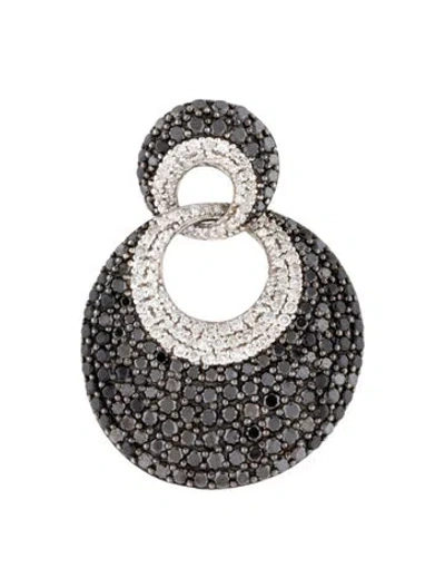 Pre-owned Pendant 14k 3.44ctw Diamond  In Multi