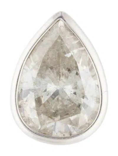 Pre-owned Pendant 14k 4.20ct Diamond  In Multi