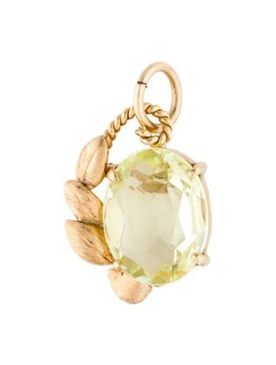 Pre-owned Pendant 14k 4.48ct Synthetic Spinel  In Multi