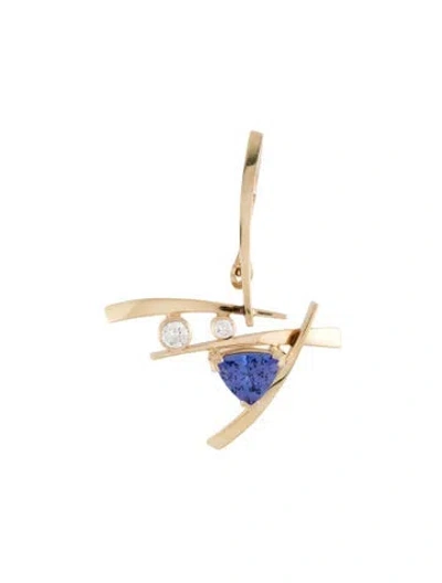 Pre-owned Pendant 14k 4.52ctw Tanzanite & Diamond  Necklace In Multi